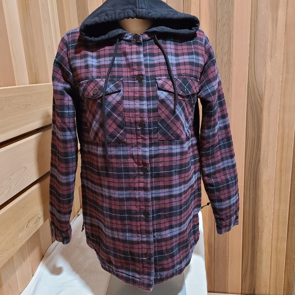Volcom quilted plaid check Jacket
